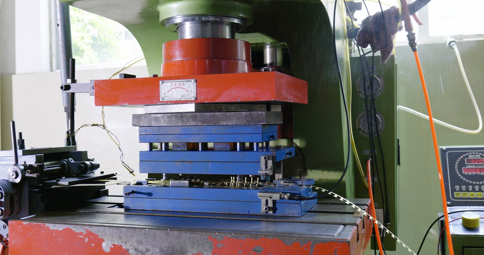 Metal stamping press in the AOZD production area