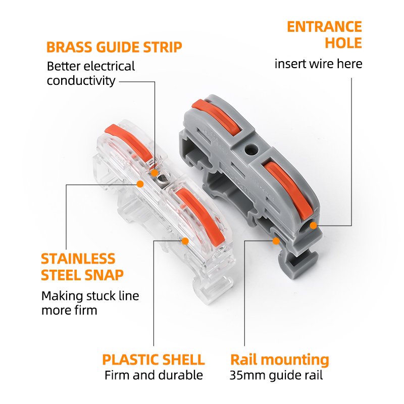 din rail quick wire connector application