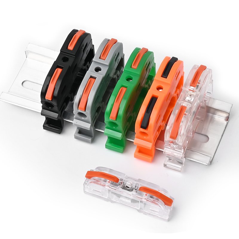 din rail quick wire connector dimension