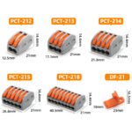 pct push in quick wire connector application